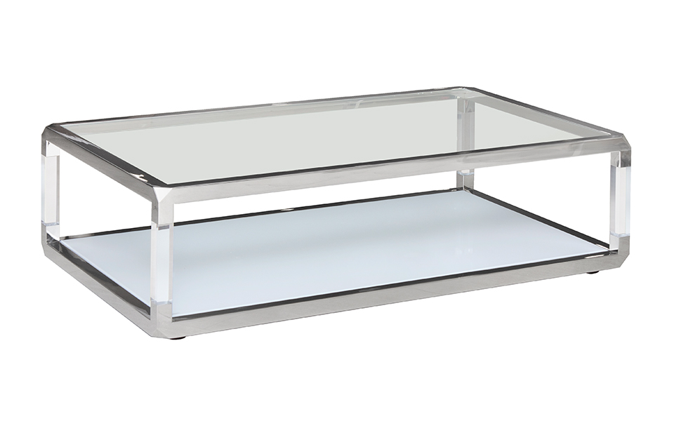 crystal glass coffee table