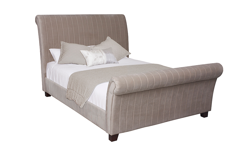Sansa Sleigh Bed United Furniture S, Leather Sleigh Beds South Africa